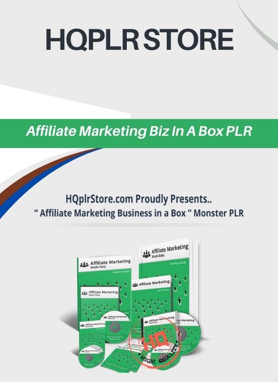 Affiliate Marketing Biz In A Box PLR