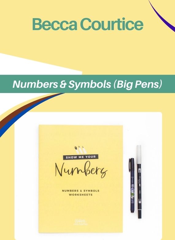 Becca Courtice – Numbers & Symbols (Big Pens)