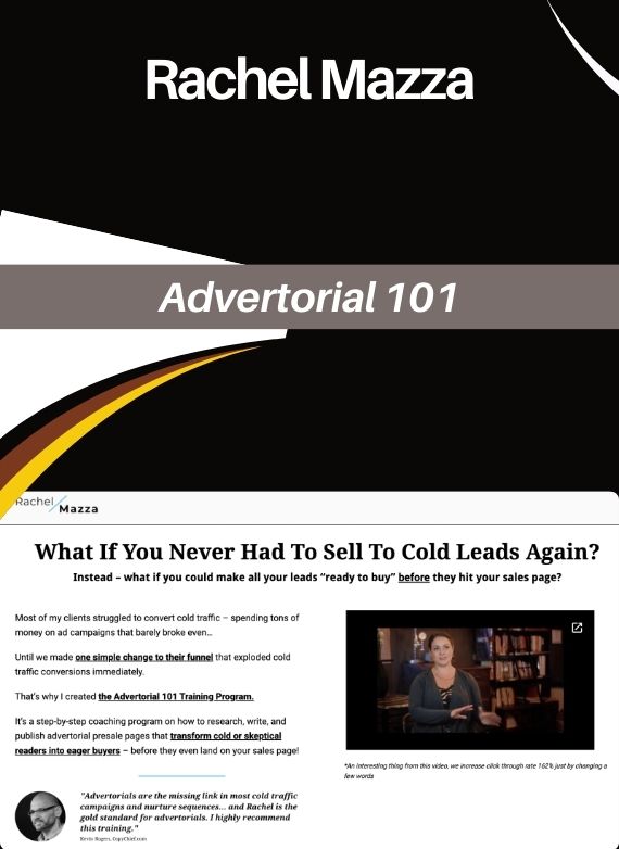 Rachel Mazza – Advertorial 101